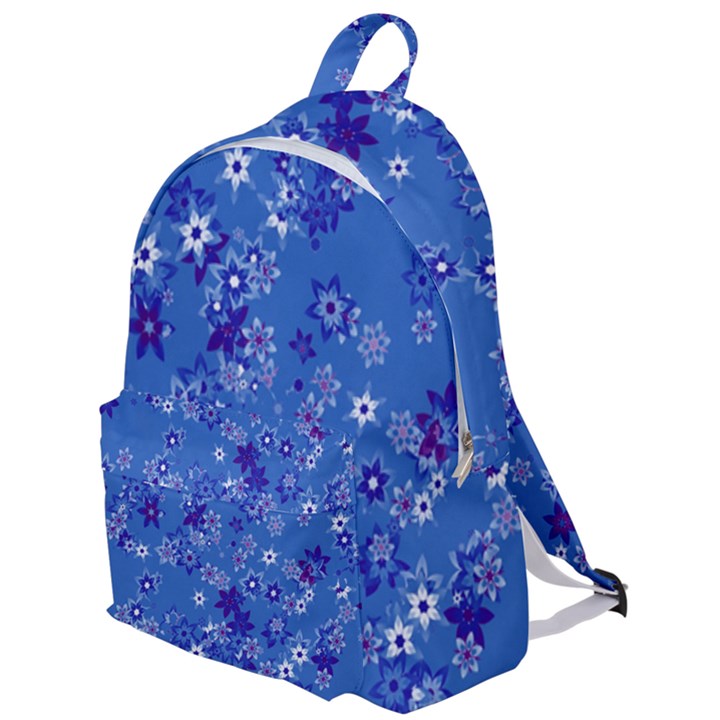 Cornflower Blue Floral Print The Plain Backpack