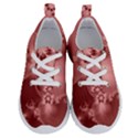 Coral Pink Floral Print Running Shoes View1