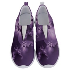 Royal Purple Floral Print No Lace Lightweight Shoes by SpinnyChairDesigns