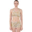 Yellow Flowers Floral Print Work It Out Gym Set View1