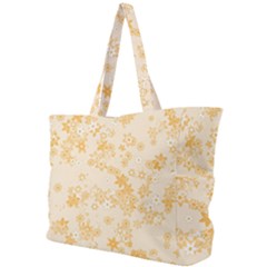 Yellow Flowers Floral Print Simple Shoulder Bag by SpinnyChairDesigns