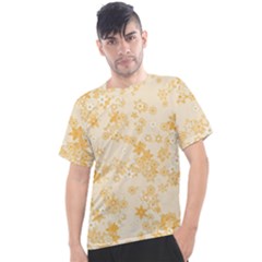 Yellow Flowers Floral Print Men s Sport Top by SpinnyChairDesigns