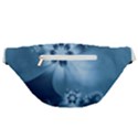 Steel Blue Flowers Fanny Pack View2