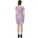 Lavender and White Flowers Short Sleeve Skater Dress View2