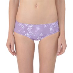 Lavender And White Flowers Classic Bikini Bottoms by SpinnyChairDesigns