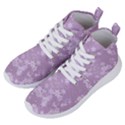 Lavender and White Flowers Women s Lightweight High Top Sneakers View2