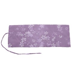 Lavender And White Flowers Roll Up Canvas Pencil Holder (s) by SpinnyChairDesigns