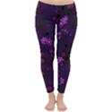 Purple Flowers Classic Winter Leggings View1