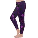 Purple Flowers Classic Winter Leggings View2