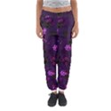 Purple Flowers Women s Jogger Sweatpants View1