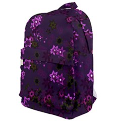 Purple Flowers Classic Backpack by SpinnyChairDesigns