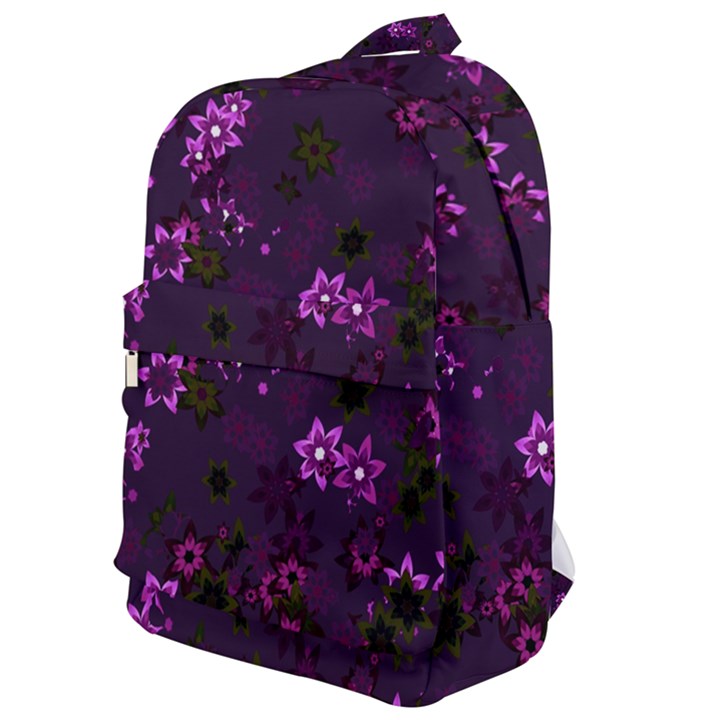 Purple Flowers Classic Backpack