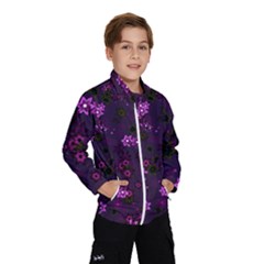 Purple Flowers Kids  Windbreaker