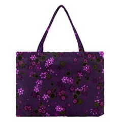 Purple Flowers Medium Tote Bag