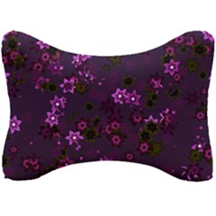 Purple Flowers Seat Head Rest Cushion