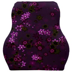 Purple Flowers Car Seat Velour Cushion 