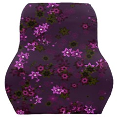 Purple Flowers Car Seat Back Cushion 