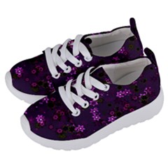 Purple Flowers Kids  Lightweight Sports Shoes