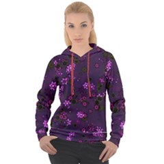 Purple Flowers Women s Overhead Hoodie