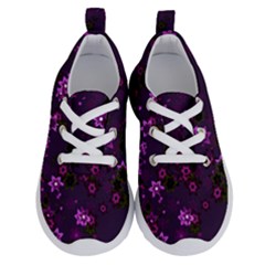 Purple Flowers Running Shoes