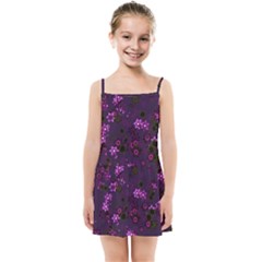 Purple Flowers Kids  Summer Sun Dress