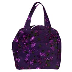 Purple Flowers Boxy Hand Bag