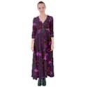 Purple Flowers Button Up Maxi Dress View1