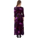 Purple Flowers Button Up Maxi Dress View2