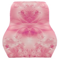 Pink Floral Pattern Car Seat Back Cushion  by SpinnyChairDesigns