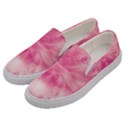 Pink Floral Pattern Men s Canvas Slip Ons View2