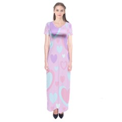 Unicorn Hearts Short Sleeve Maxi Dress by MooMoosMumma