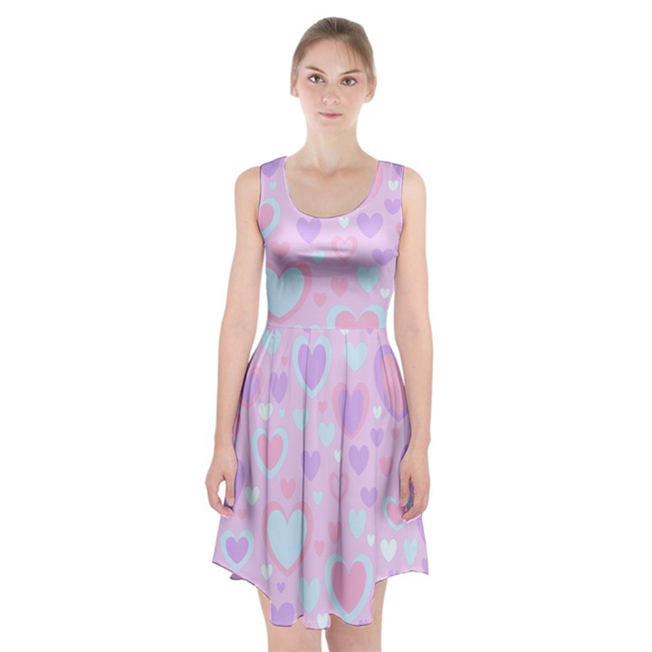 Unicorn Hearts Racerback Midi Dress