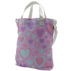 Unicorn Hearts Canvas Messenger Bag by MooMoosMumma