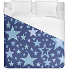 Stars Blue Duvet Cover (king Size) by MooMoosMumma