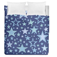 Stars Blue Duvet Cover Double Side (queen Size) by MooMoosMumma