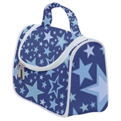 Stars Blue Satchel Handbag by MooMoosMumma