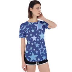 Stars Blue Perpetual Short Sleeve T-shirt