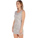 Ash Grey Floral Pattern Bodycon Dress View2