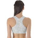 Ash Grey Floral Pattern Sports Bra View2