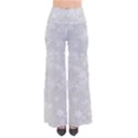 Ash Grey Floral Pattern So Vintage Palazzo Pants View1