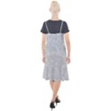 Ash Grey Floral Pattern Camis Fishtail Dress View2