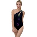 Bubble in blavk background To One Side Swimsuit View1