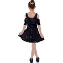 Bubble in blavk background Kids  Shoulder Cutout Chiffon Dress View2