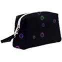 Bubble in blavk background Wristlet Pouch Bag (Large) View1