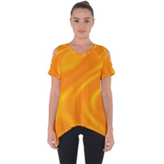 Honey Wave  Cut Out Side Drop Tee by Sabelacarlos