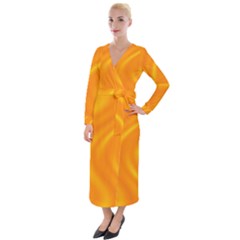 Honey Wave  Velvet Maxi Wrap Dress