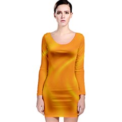 Honey Wave  Long Sleeve Bodycon Dress by Sabelacarlos