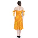 Honey wave  Shoulder Tie Bardot Midi Dress View2