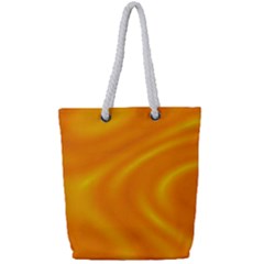 Honey Wave  Full Print Rope Handle Tote (small) by Sabelacarlos