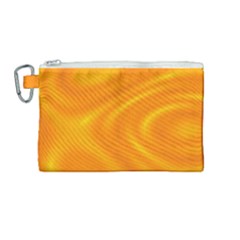 Honey Wave  Canvas Cosmetic Bag (medium) by Sabelacarlos